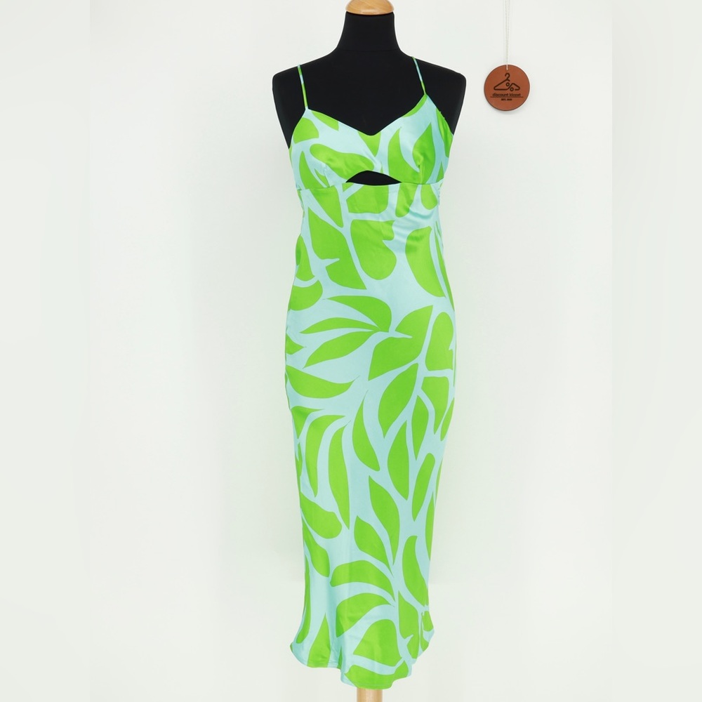 HOUSE OF HARLOW 1960 Satin Cut‎ Out Dress